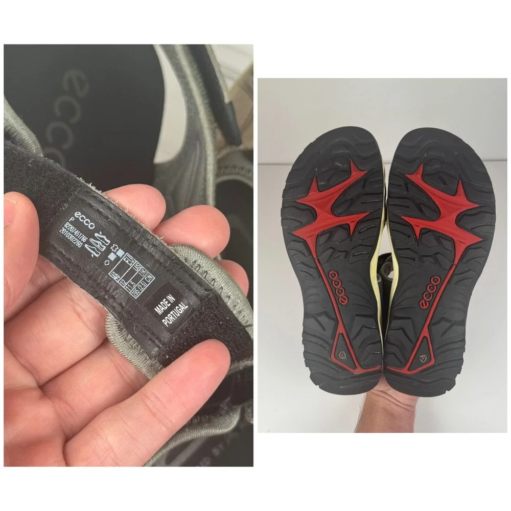 Ecco Offroad Yucatan Multicolor Merigold‎ Sport Strappy Leather Sandals Mens 12